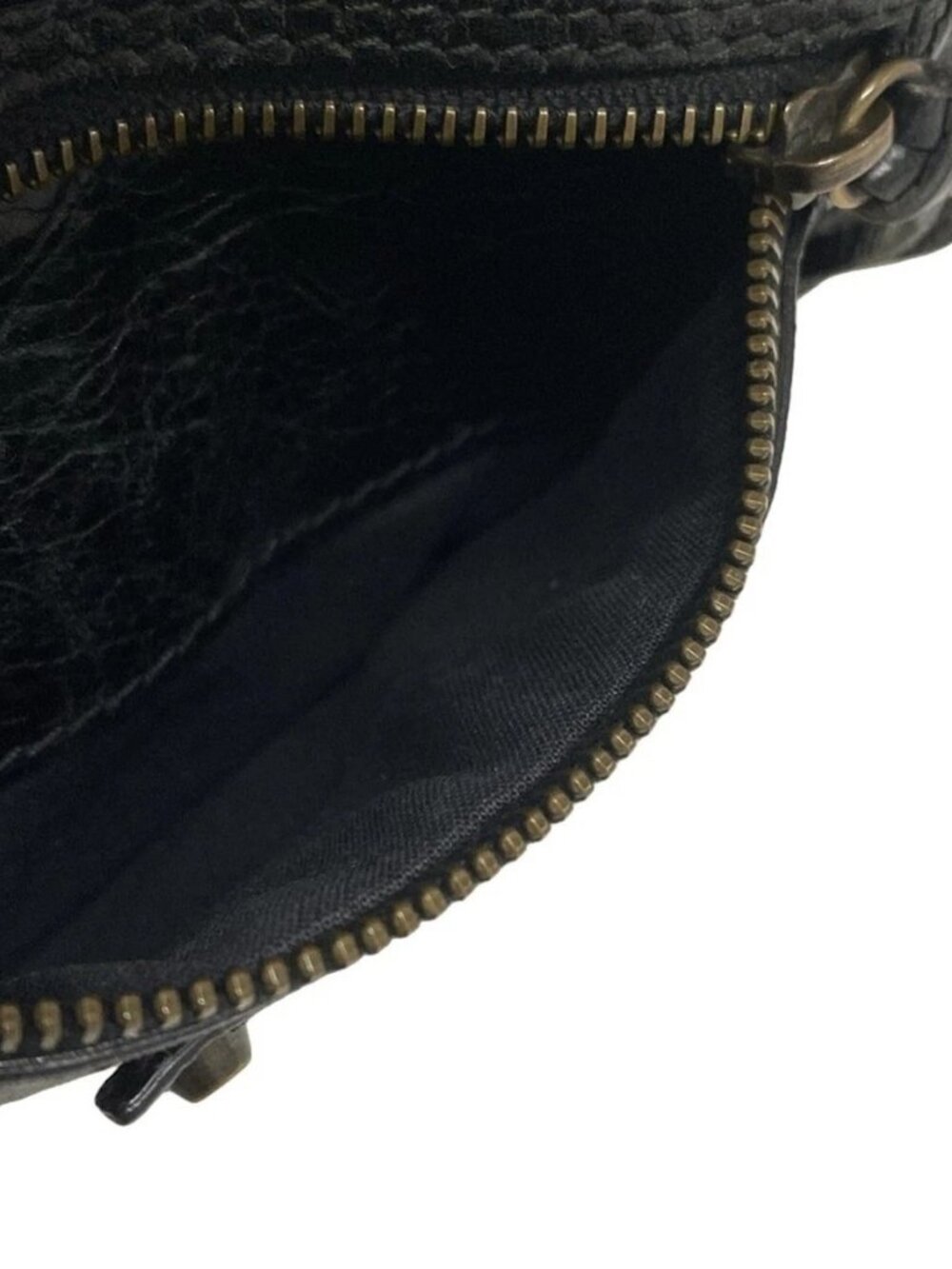 BALENCIAGA Classic Flat 310250 Black Leather Shoulder Bag - Picture 15 of 15